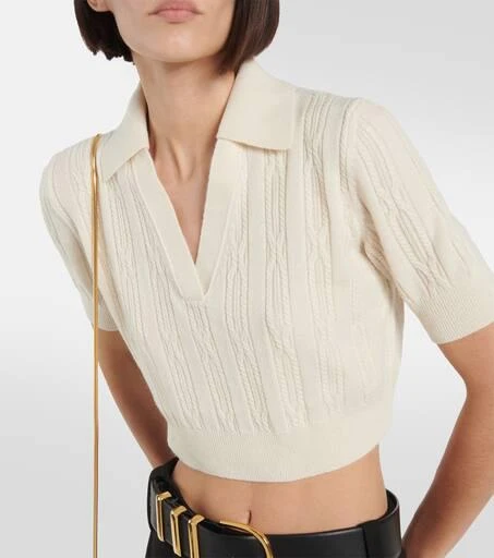 Khaite Lylith cashmere-blend cropped sweater 4