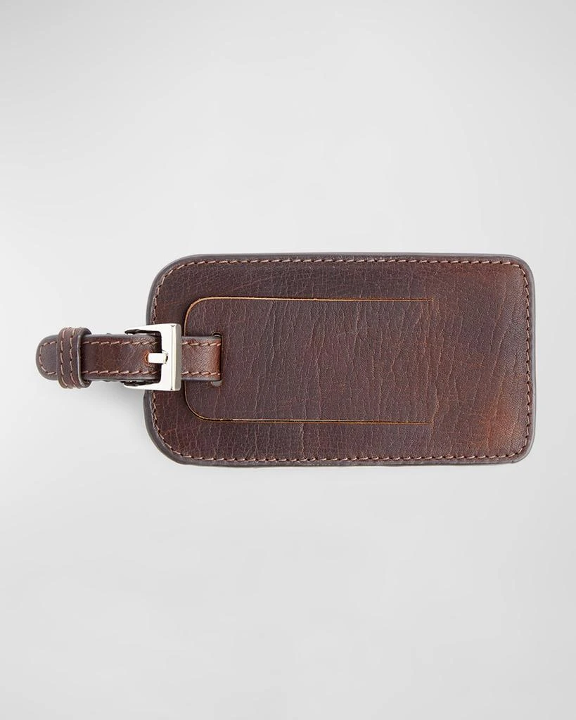 ROYCE New York Monogrammed Leather Luggage Tag 1