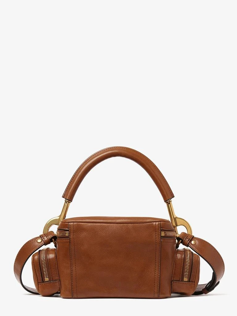 Chloé Small double carry leather bag with multipocket detail 3