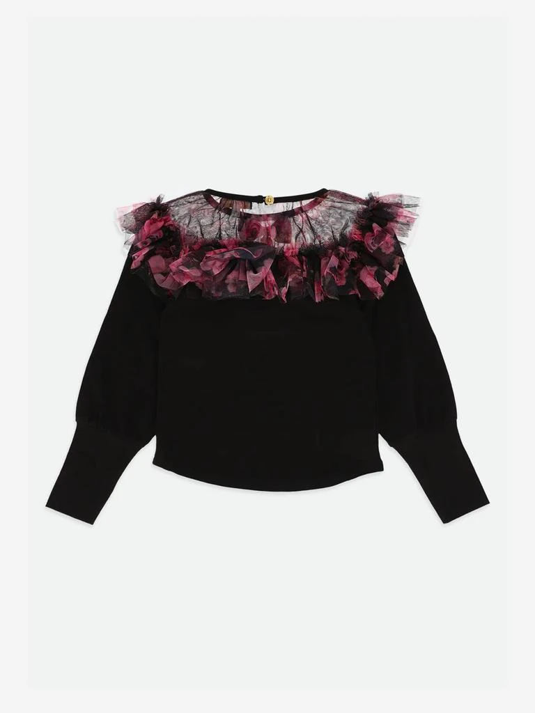 Angels Face Angels Face Girls Deidre Kew Tulle Top in Black 3