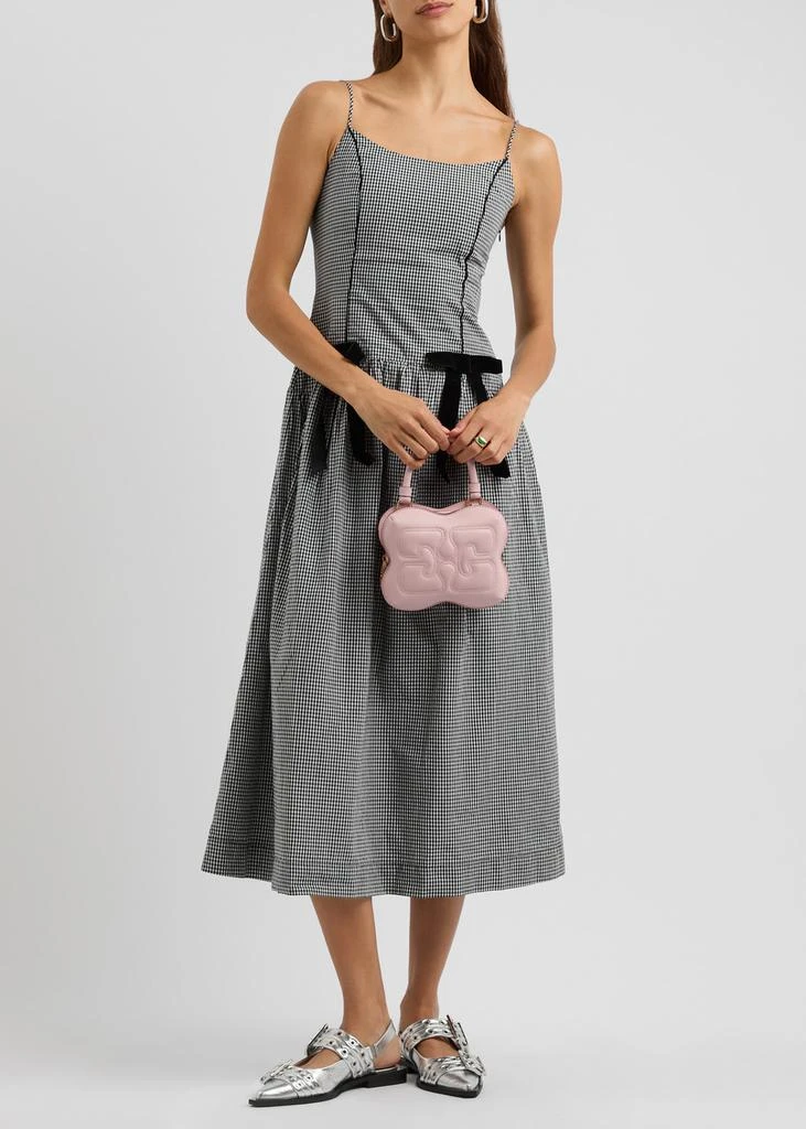 DAMSON MADDER Persephone gingham cotton midi dress  4