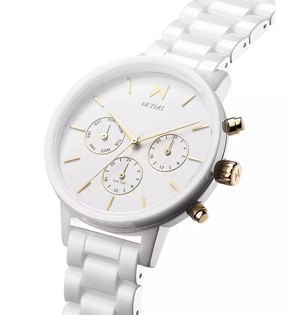 MVMT Nova White Ceramic Bracelet Watch