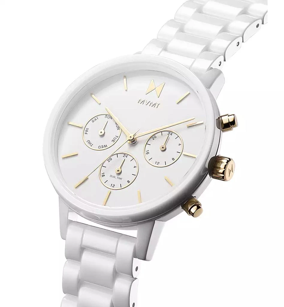 MVMT Nova White Ceramic Bracelet Watch 2