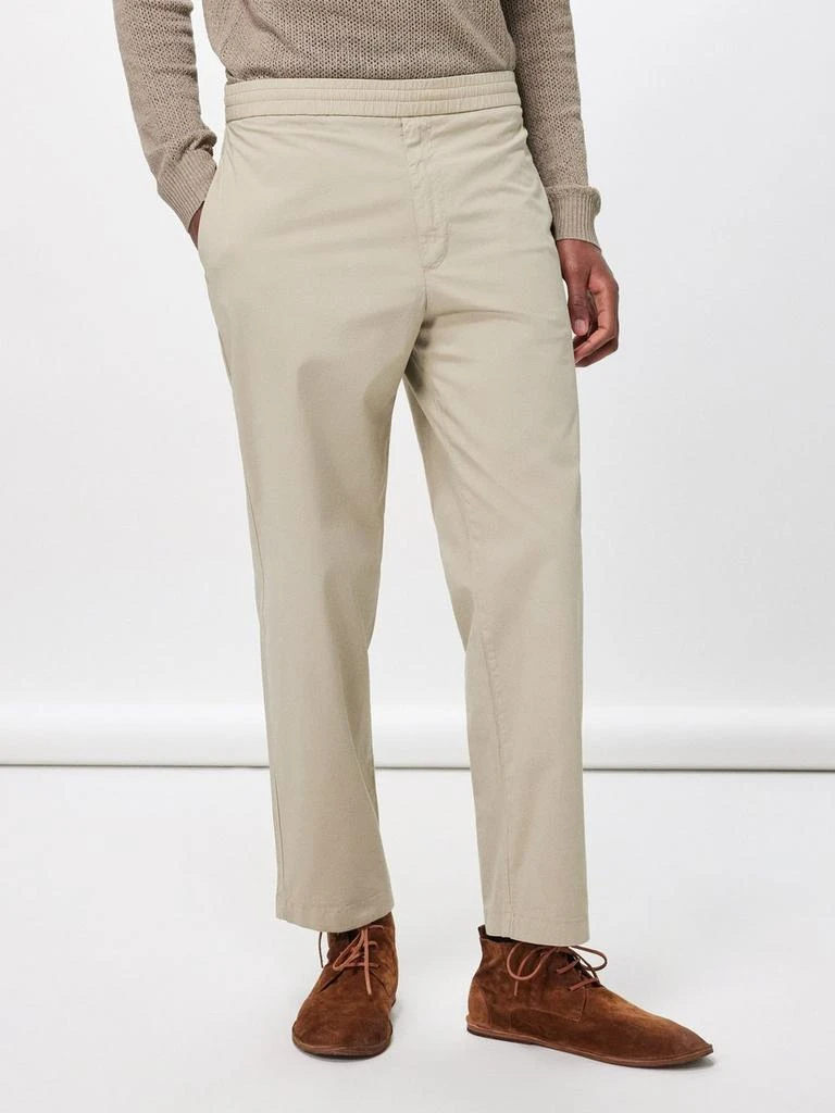 Officine Générale Walter cotton-blend straight-leg trousers 1