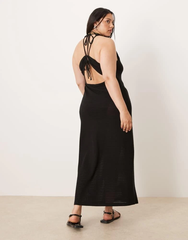 midi dress high slit High Slit Doesa Body Good Knit Midi Dress – One Shoulder Knit Midi