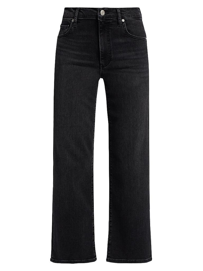 FRAME The Mellow Mid-Rise Crop Straight-Leg Jeans