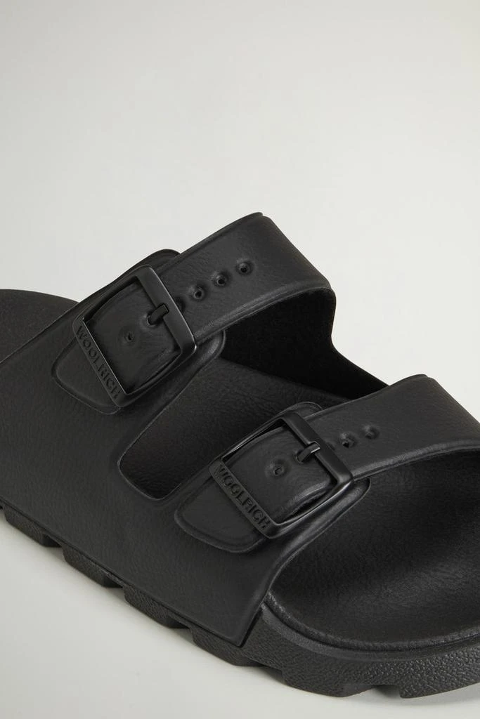 Woolrich Double-Band Rubber Sandals - Men - Black 5