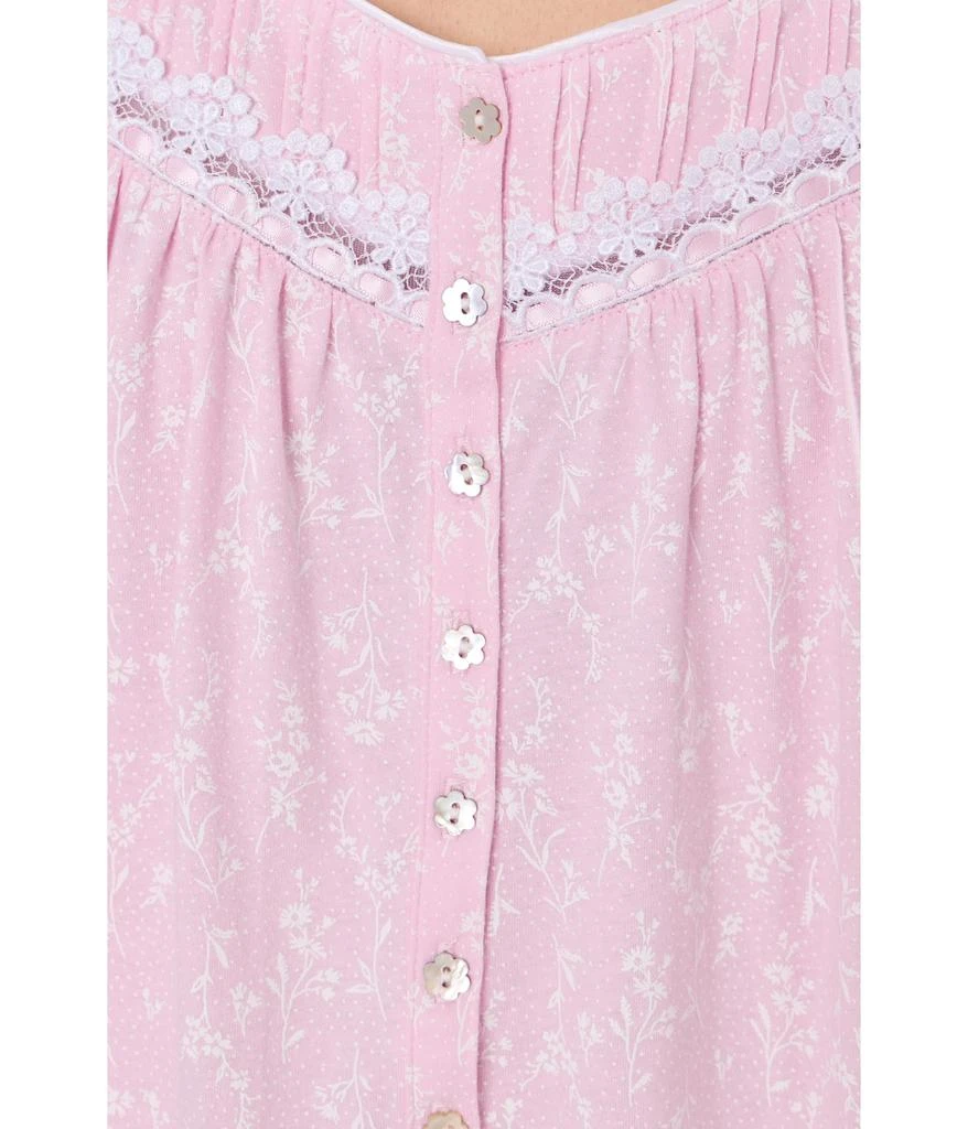 Eileen West Cotton Knit Cap Sleeve Long Gown 5