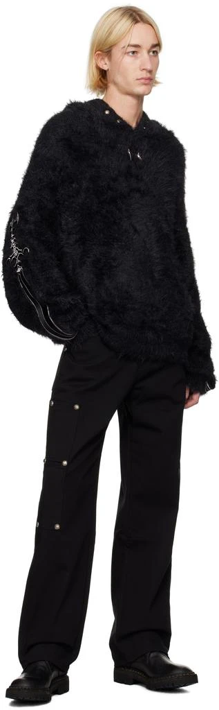 Thug Club Black Pack Sword Faux-Fur Hoodie 4