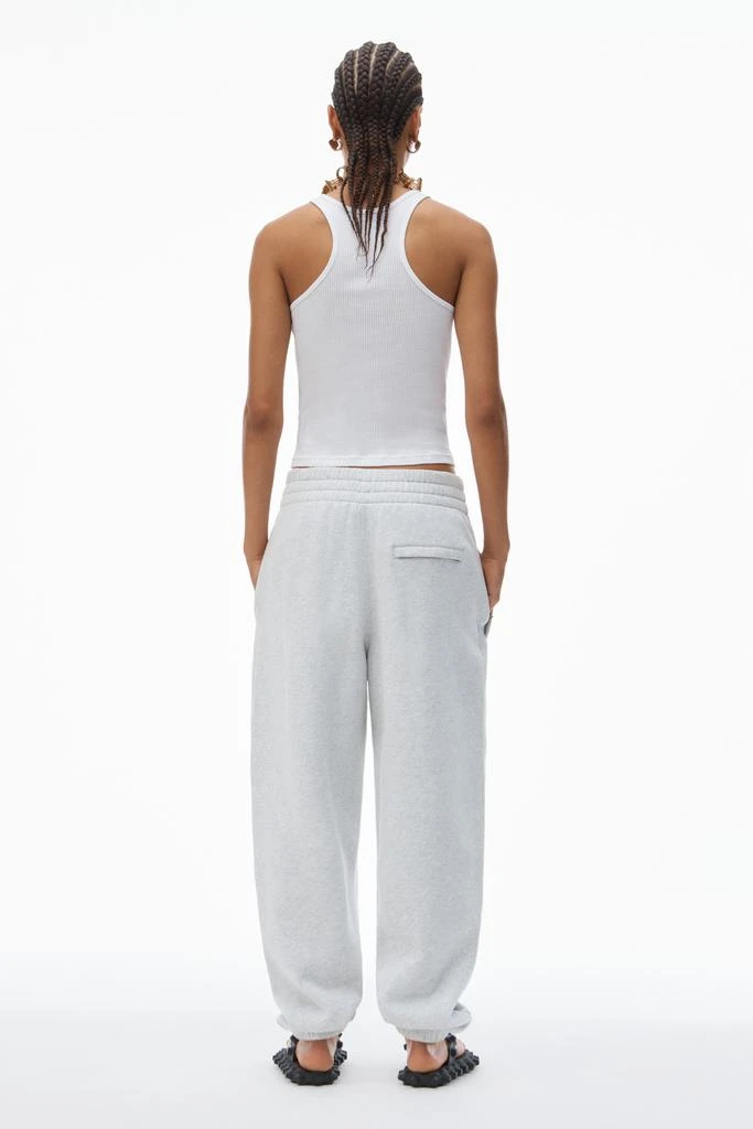 Alexander Wang PUFF LOGO SWEATPANT IN STRUCTURED TERRY 5