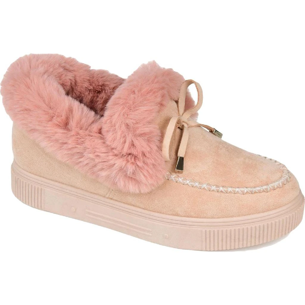 Journee Collection Journee Collection Womens Midnight Faux Suede Moccasins 1