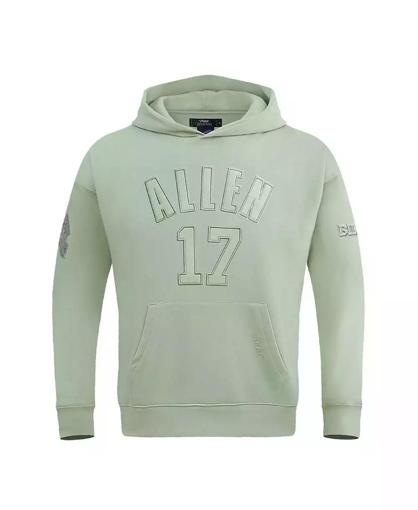 Pro Standard Men's Josh Allen Light Green Buffalo Bills Player Name and Number Pullover Hoodie