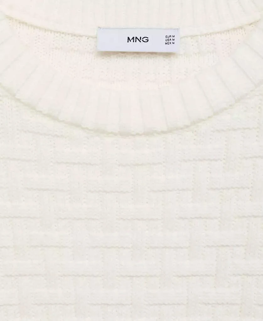 Mango Men's Crossed-Knit Sweater 3