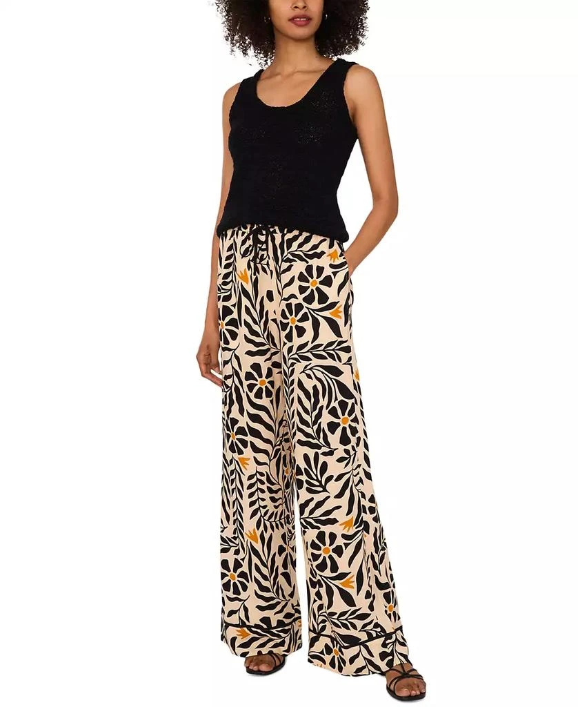 1. State Women's Floral Print Drawstring-Waist Wide-Leg Pants 3