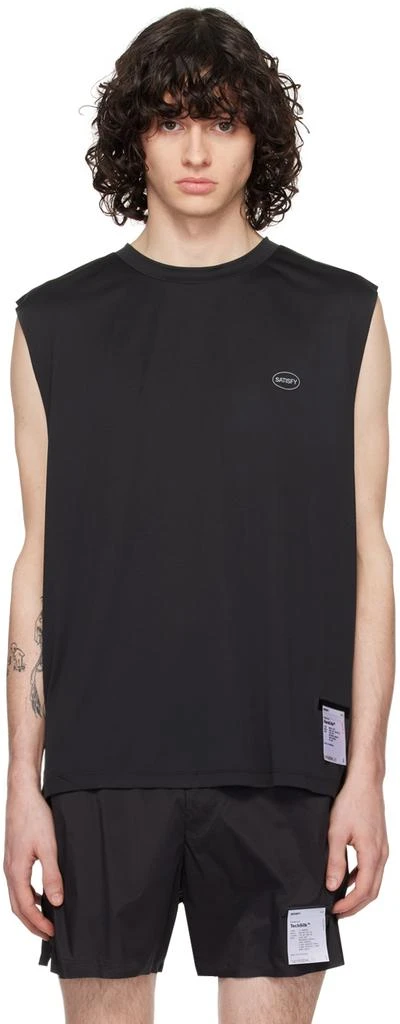 Satisfy Black Muscle Tank Top 1