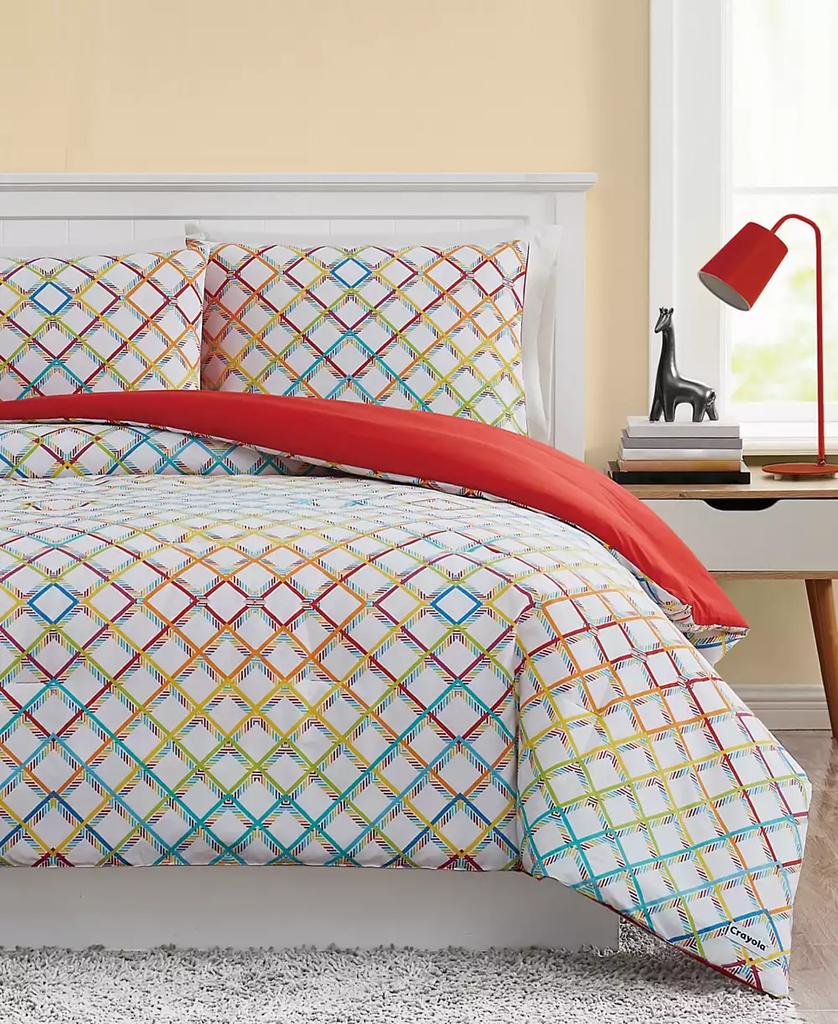 Crayola Happy Plaid 2 Piece Comforter Set