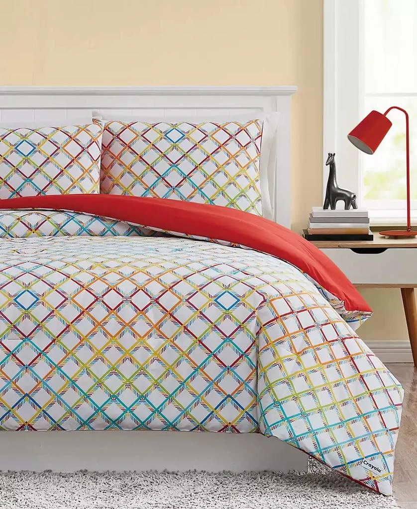 Crayola Happy Plaid 2 Piece Comforter Set 2
