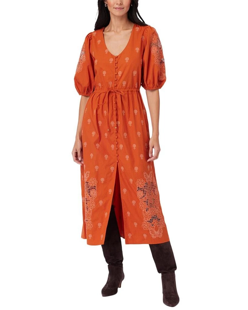 Roller Rabbit Cressida Embroidery Valla Midi Dress 1