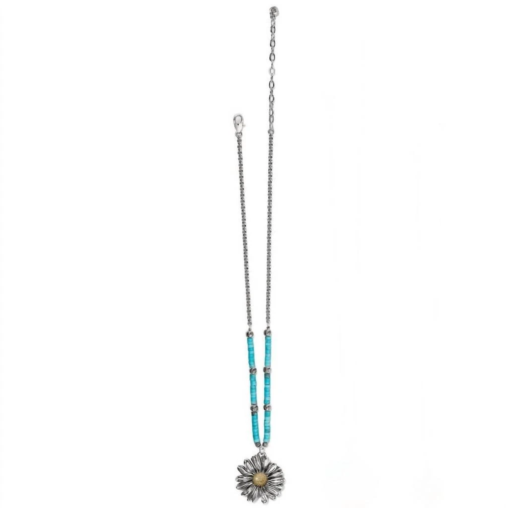 Brighton Women's Daisy Dee Necklace In Silver-Turquoise 1