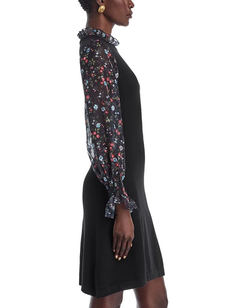 Gracia Sheer Floral Sleeve Dress 5