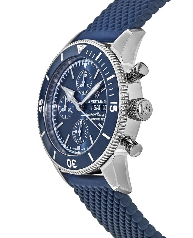 BREITLING Breitling Superocean Heritage Chronograph 44 Blue Dial Rubber Strap Men's Watch A13313161C1S1 3