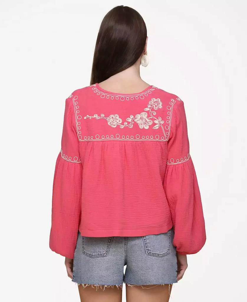 Avec Les Filles Women's Embroidered Peplum Jacket 7