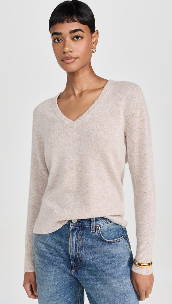 White + Warren Cashmere Core V Neck Pullover