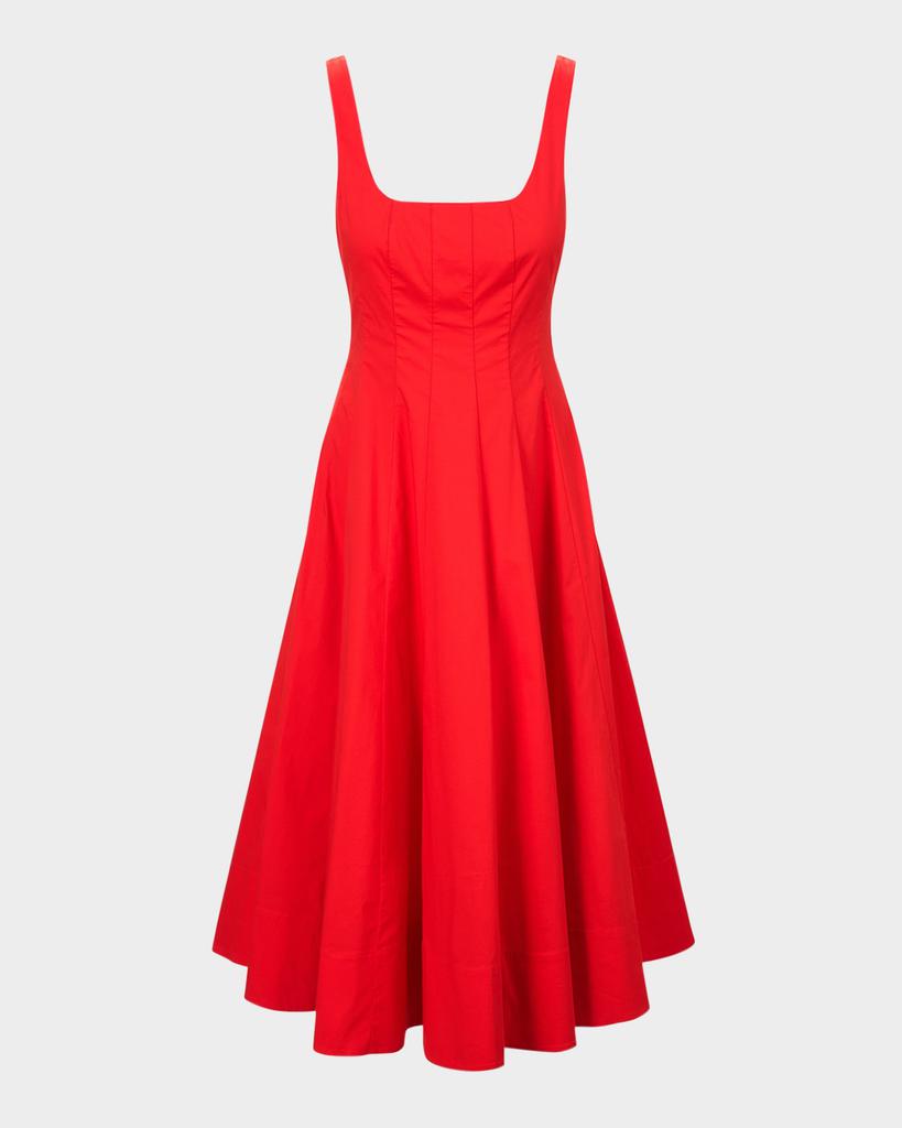 Staud Wells Midi Dress