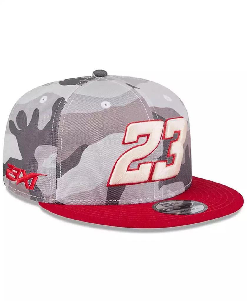 New Era Men's Camo/Scarlet Bubba Wallace 9FIFTY Snapback Hat 3