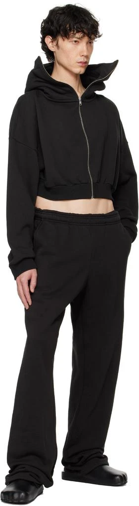 Entire Studios Black Cropped Full Zip Hoodie 4