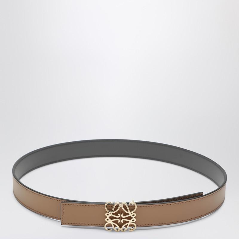 Loewe Reversible Anagram belt in beige/gray