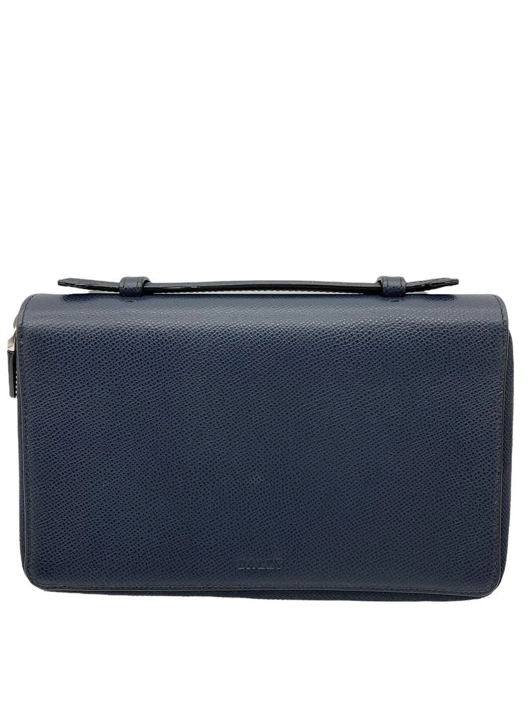 Bally Bally Magus Men's 6219900 Navy Leather Clutch Wallet 3