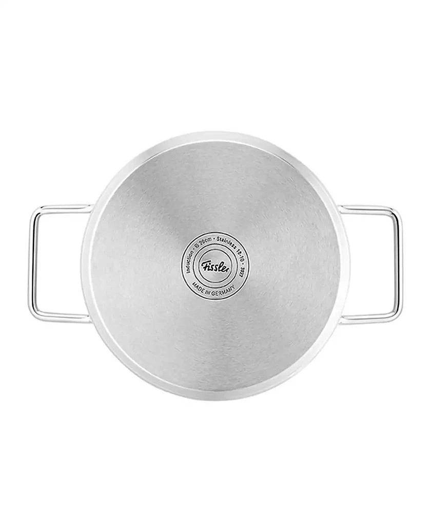 Fissler Pure Collection Stainless Steel 4.2 Quart Stock Pot with Metal Lid 5