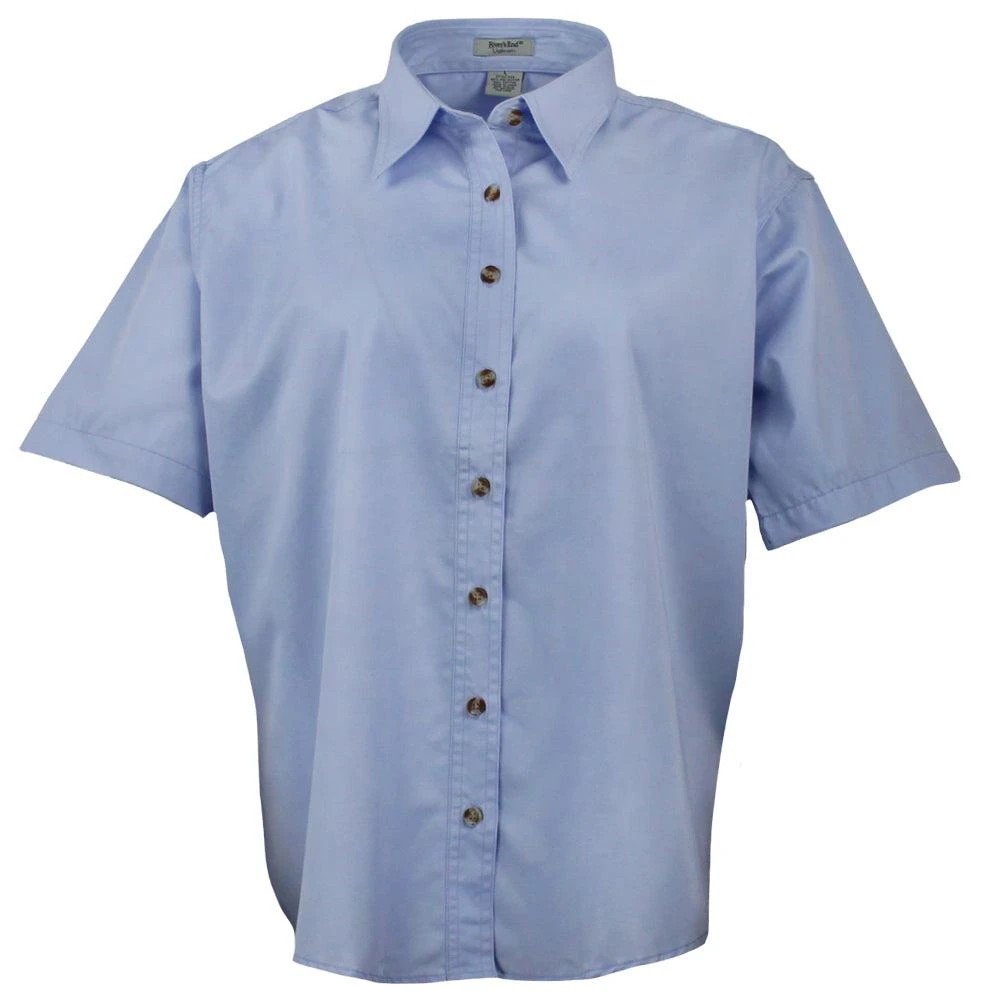 River's End EZCare Woven Short Sleeve Button Up Shirt 1