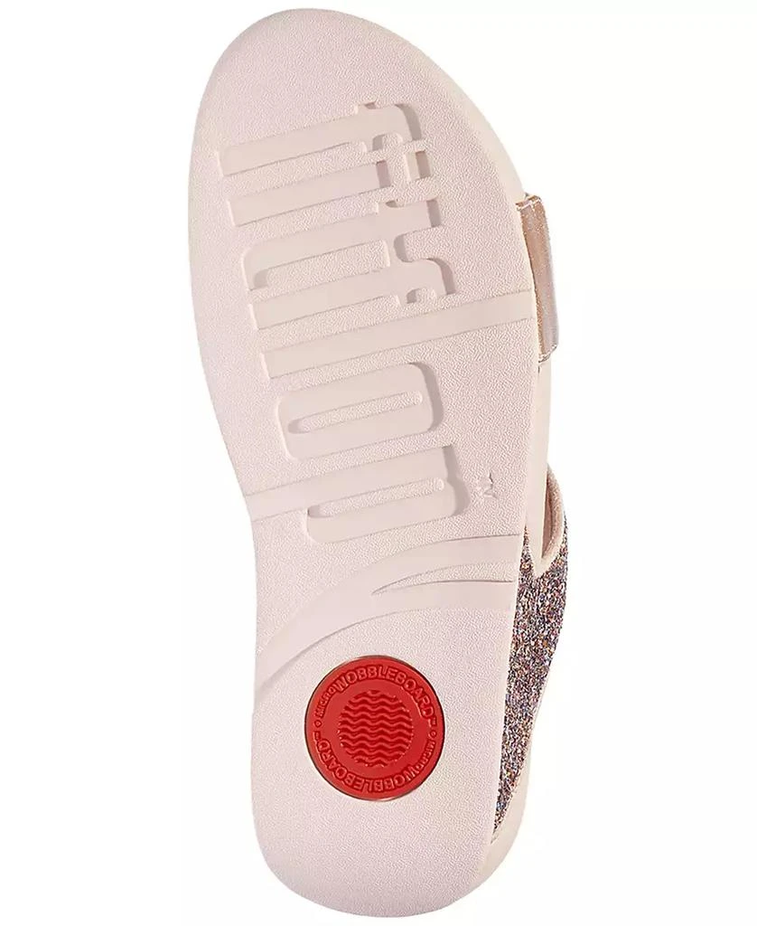 FitFlop Women's Lulu Multi-Tonal Glitter Wedge Sandals 5