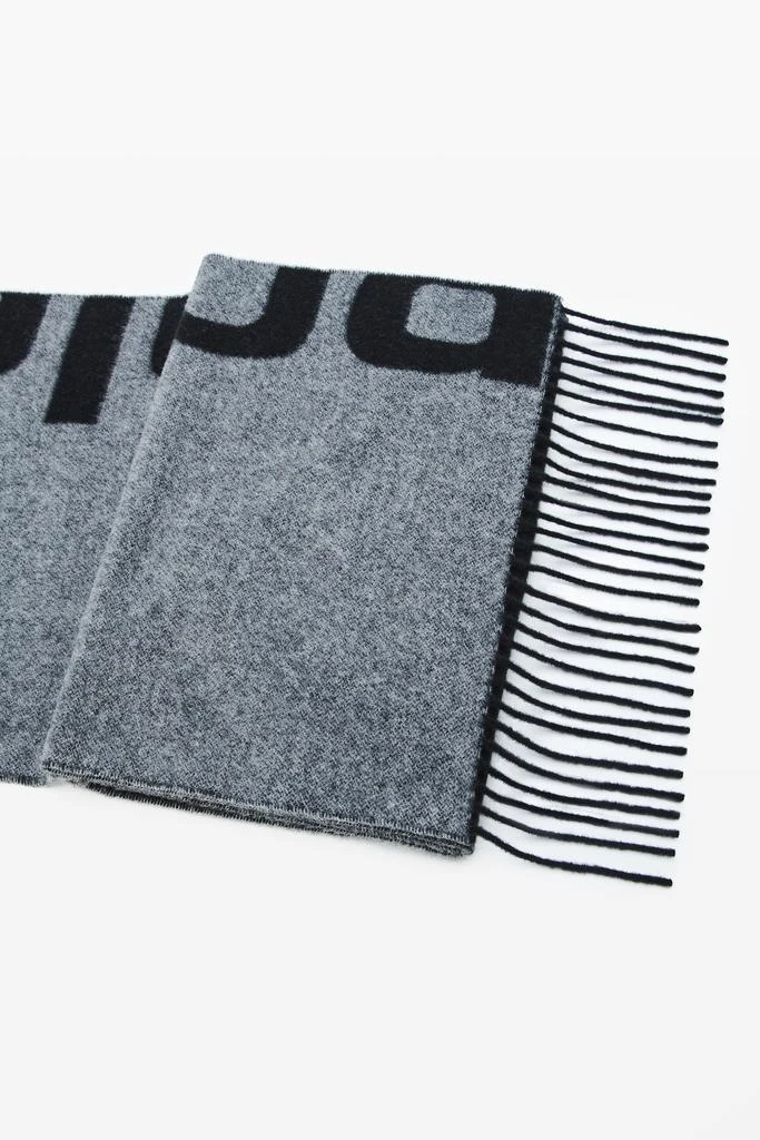 Alexander Wang Logo Jacquard Scarf in Wool Cashmere 2