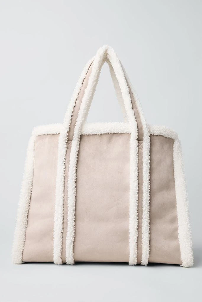 Alo Winterfun Tote Bag - Oat/Ivory 5