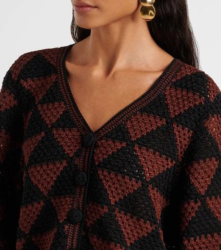 ANNA KOSTUROVA Malia crochet cotton cardigan 4