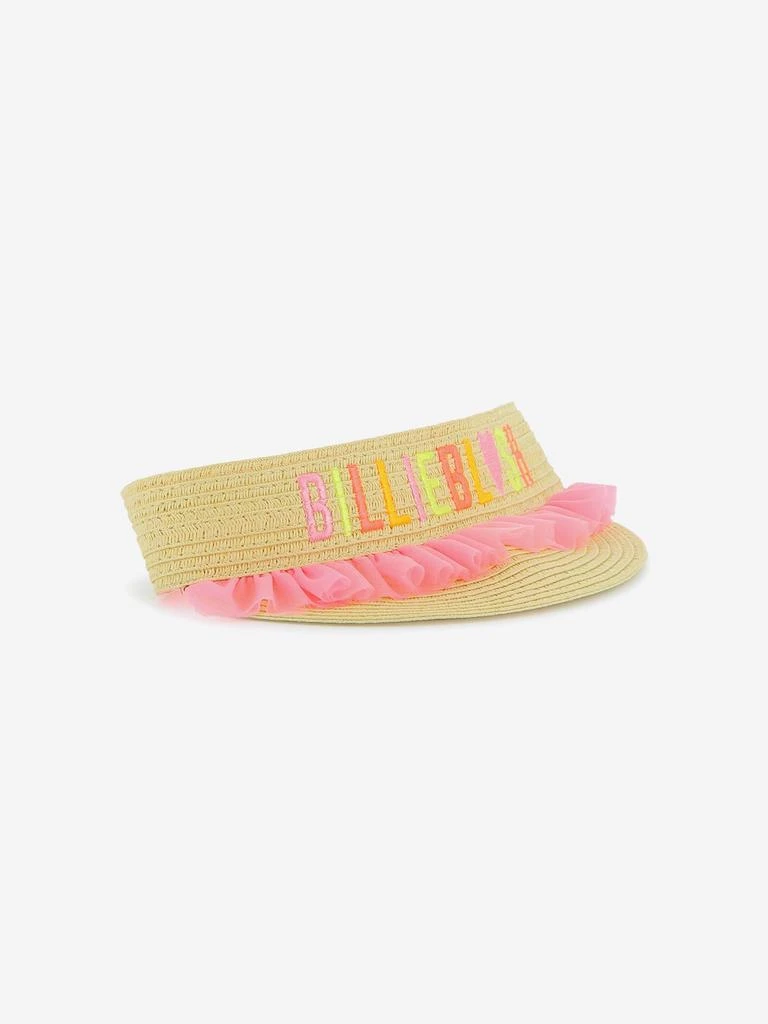 Billieblush Billieblush Girls Straw Visor in Beige 1