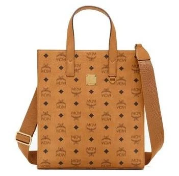 MCM Ladies Fortuna Visetos Tote in Cognac 1