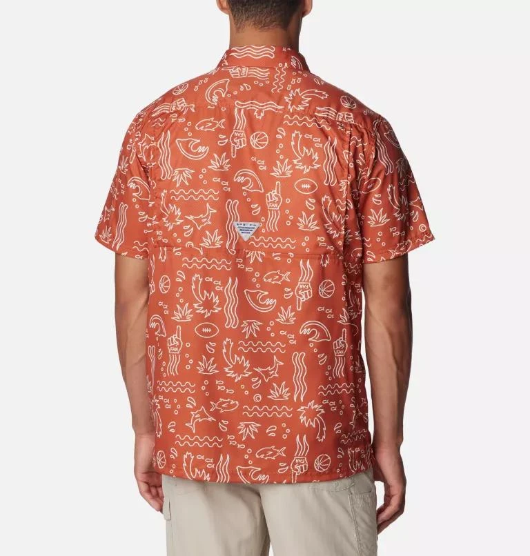 Columbia Columbia Men's Collegiate PFG Super Slack Tide  Shirt - Texas- 2