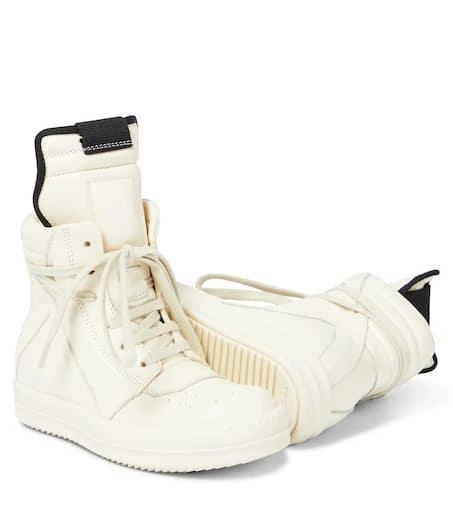 Rick Owens Geobasket leather high-top sneakers 6