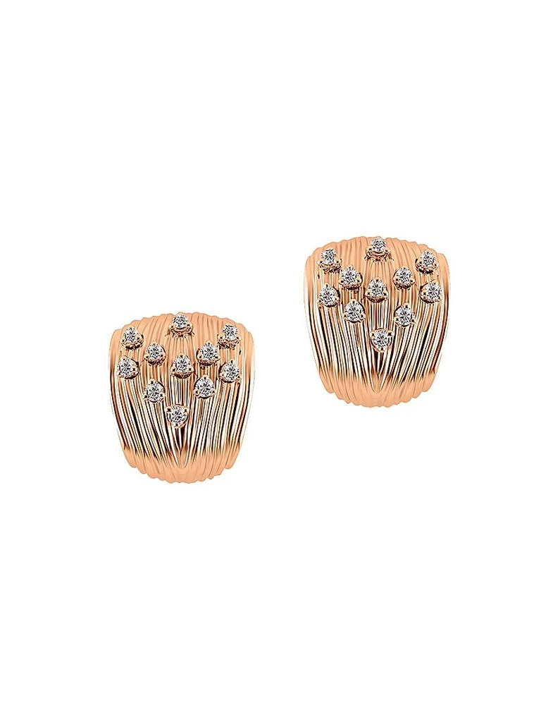 HUEB Bahia 18K Rose Gold & Diamond Earrings 1
