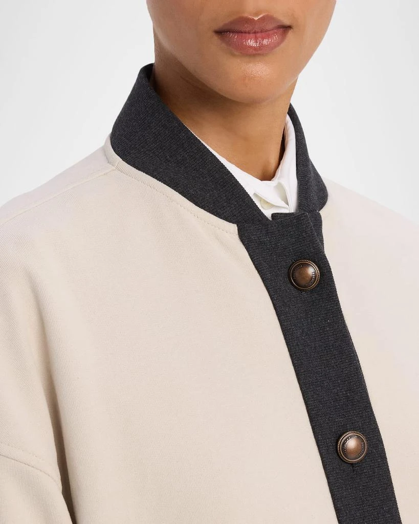 Brunello Cucinelli Felpa Buttoned Bomber Cardigan 5