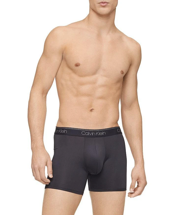 Calvin Klein Microfiber Stretch Wicking Boxer Briefs, Pack of 3 4