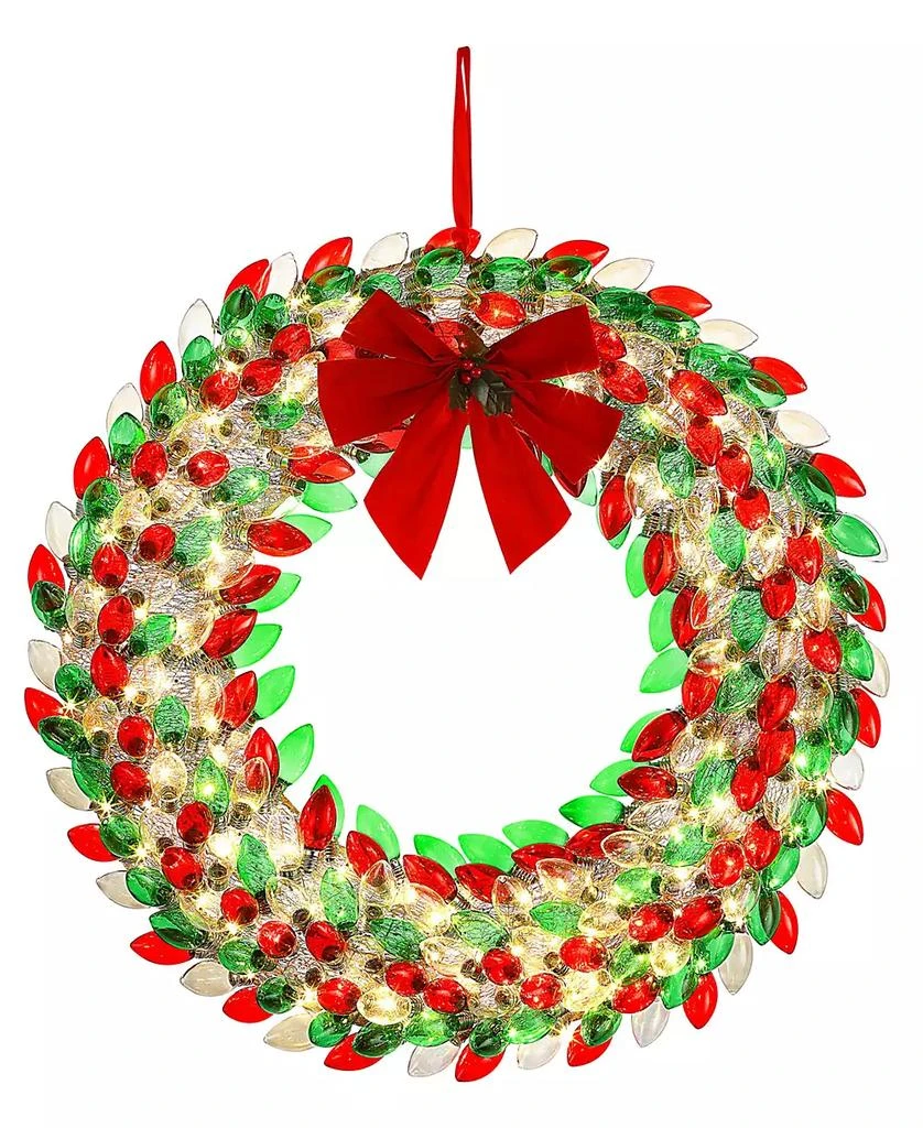 Mr. Christmas 30" Retro C9 Bulb Wreath 1
