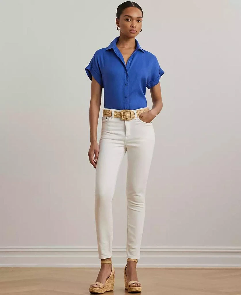 Ralph Lauren Dolman-Sleeve 100% Linen Shirt 4