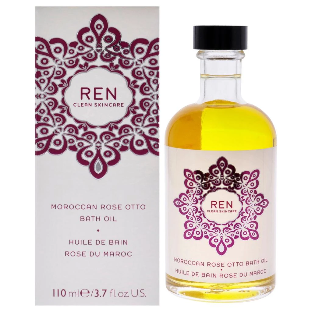 REN Clean Skincare Moroccan Rose Otto Bath Oil by  for Unisex - 3.7 oz Oil 1
