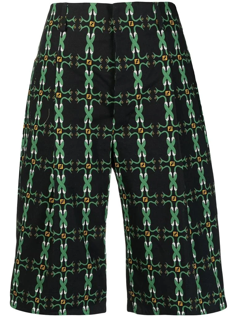Fendi Pre-Owned snake-print Bermuda shorts - women 1