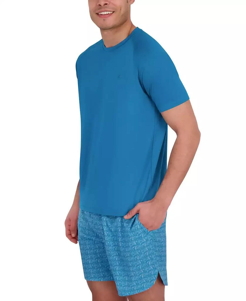 Spyder Men
s Short Sleeve Waffle-Knit Crewneck Swim Shirt 3
